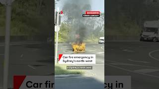 Car goes up in flames at Kings Langley in Sydney’s northwest [upl. by Ardelle]