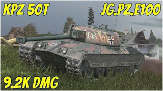 Kpz 50t amp JgPz E100 ● WoT Blitz [upl. by Aschim]