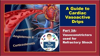 Guide to Cardiac Vasoactive Drips Part 3A Vasoconstrictors used for refractory shock [upl. by Shani]