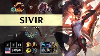 Sivir ADC vs Xayah  NA Challenger Patch 1414 [upl. by Buff]