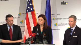 Kelly Ayotte Joe Donnelly Stephen F Lynch Ukraine Crisis Media Center March 23 2014 [upl. by Patin290]