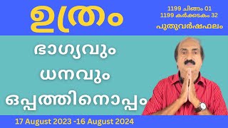 Uthram Nakshatra Phalam 2024  ഉത്രം നക്ഷത്രഫലം 2024  Nakshatra phalam 2024  Astrology Malayalam [upl. by Quillan]