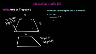 6th Grade Math Calculating Area of Trapezoids [upl. by Rudyard]