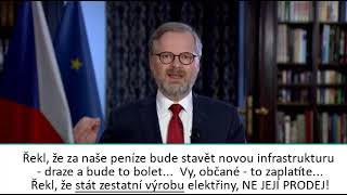 Co řekl Fiala Cíl ODS je quotprivatizacequot zisku a zestátnění nákladů Zisk překupníkům náklady lidem [upl. by Nowaj]