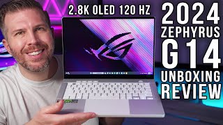 2024 Zephyrus G14 Unboxing Review 10 Game Benchmarks Display Test Tear Down Speakers More [upl. by Chanda]