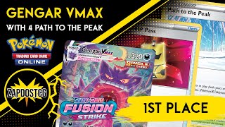 1st Place Gengar VMAX Deck With 4 Path to The Peak Wins 300 Man Event Pokemon TCG [upl. by Dlaniger874]