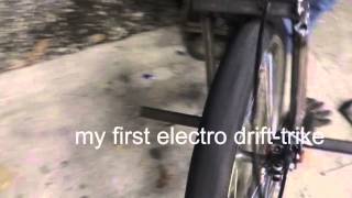 Motorised Drift Trike ELECTRIC [upl. by Refeinnej64]