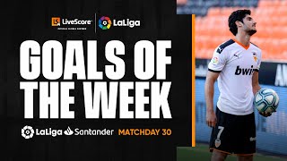 Goals of the Week Guedes on target for Valencia CF MD30 [upl. by Dayle256]