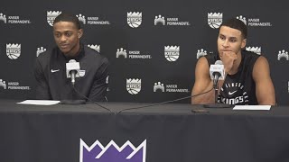 DeAaron Fox Keegan Murray  Sacramento Kings vs Rockets Postgame Interview 12324 [upl. by Artek]