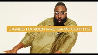 NBA James Harden TunnelPregame outfits compilation [upl. by Eylrac781]