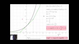 Fonction exponentielle méthode dEuler et nombre e [upl. by Jayme263]