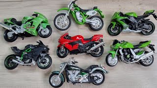 • SOME KAWASAKI MINIATURE MOTORCYCLE MODELS [upl. by Larual]