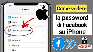 Come visualizzare la password di Facebook 2024 ios e iphone  Vedi Password Facebook [upl. by Chessy]