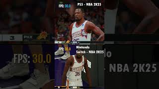 NBA 2K25 on Nintendo Switch vs PS5 Comparison [upl. by Connors]