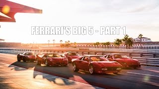 FERRARIS BIG 5 288 GTO vs F40 vs F50 vs Enzo vs LaFerrari  PART 1 [upl. by Ahen]