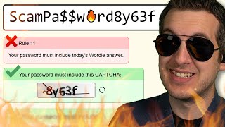 Scammers vs Impossible Password Game [upl. by Sandeep]