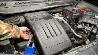 Chevy Equinox Ecotec Engine PCV Test TSB 14882 [upl. by Ecnerat]