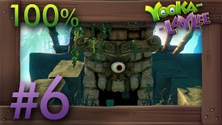 YookaLaylee 100 Walkthrough Part 6  World 1 Tribalstack Tropics 2 All Quills Pagies amp Secrets [upl. by Herta]