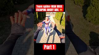 SPIDER MAN TWINS BROS FRAMED REAL SPIDER MAN spiderman shorts angrygirl [upl. by Ahsiyt]