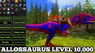 Ark mobileTAMING ALLOSAURUS LEVEL 10000 [upl. by Shatzer]