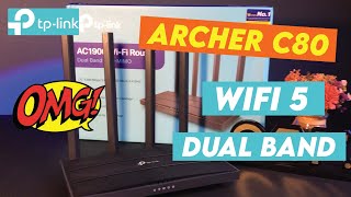 TPLink Archer C80 AC1900 Dual Band Router  Review Unboxing Setting [upl. by Maupin]