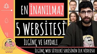 EN İNANILMAZ 5 WEBSİTESİ İlginç ve İşe Yarar Web Siteleri [upl. by Icyaj]