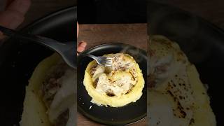 Cheesy Meatballs with Smashed Potatoes shorts shortvideo [upl. by Ahsait464]