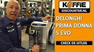 Uitleg DeLonghi prima donna S evo koffiemachine door Tom Coronel Koffiediscounter [upl. by Felipe]