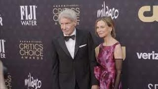 Emmys 2024 Calista Flockhart hits the red carpet solo one night after supporting Harrison Ford [upl. by Accebar78]