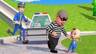 La Policía Nos Cuida de Noche y de Día  Caricaturas  CocoBerry Canciones Infantiles [upl. by Palla]