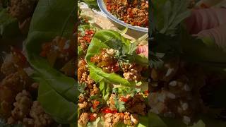 These Spicy Chicken Lettuce Wraps Are So Easy To Make 🍗🥬 [upl. by Dowzall]