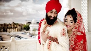 Guru Nanak Darbar Gravesend Wedding Highlights  Jagdeep amp Amardeep  Wedding Highlights 4K [upl. by Hackney]