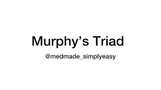 Murphys Triad  Acute appendicitis  Surgery Triad 3 For Medical Students [upl. by Karleen]