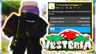 NEW BEST DUAL DAGGER CRIT BUILD FOR ASSASSIN  Roblox Vesteria [upl. by Etnahc]