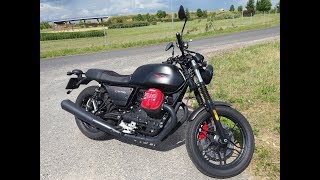 Moto Guzzi V7 III Carbon acceleration [upl. by Otirecul]