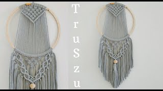 DIY MAKRAMA ŁAPACZ SNÓW  Macrame Dreamcatcher  Jak zrobić Łapacz Snów ze sznurka  BOHO DEKORACJE [upl. by Thurmond70]