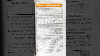 Financial Management MBS 2nd Semester  Model Question Paper mbs2ndsem financialmanagement [upl. by Amsirak426]