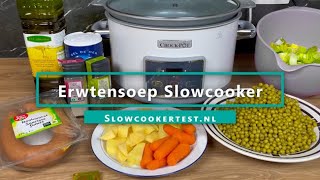 Erwtensoep Slowcooker  Recept [upl. by Eetsirk]