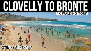 4K ☀️ Clovelly to Bronte Beach Walking Tour 🇦🇺 Sydney Australia [upl. by Krissy254]