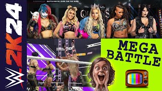 WWE 2k24 Womens Battle Royal  Asuka  Rhea Ripley  Liv Morgan  Alexa Bliss  Entrance with Music [upl. by Sadnalor]