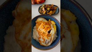 cooking diaries ep2  congee porridge w egg amp kimchi congee riceporridge porridge comfortfood [upl. by Inajar]