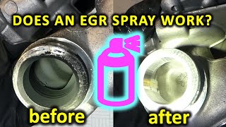 Can you clean EGR valve without removing it Spray vs manual cleaning before and after [upl. by Plotkin]