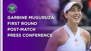 Garbiñe Muguruza First Round Press Conference  Wimbledon 2021 [upl. by Hall743]