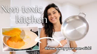 Nontoxic Pans  Cookware  NON TOXIC HOME [upl. by Ddene]