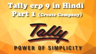 Tally erp 9 full tutorial in hindi Part 1 [upl. by Ericksen]