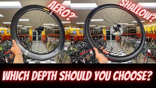 HOW TO CHOOSE THE RIGHT DEPTH CARBON WHEEL DEEP vs SHALLOW DISH FACE REVEAL [upl. by Yerga]