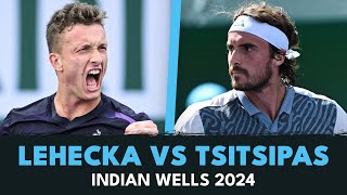 Jiri Lehecka Upsets Stefanos Tsitsipas 🔥  Indian Wells 2024 Highlights [upl. by Atsyrt252]