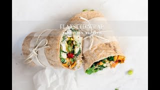 Flaxseed Wraps with realtime footage  1 Ingredient Vegan Paleo Keto [upl. by Ellenwad571]