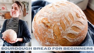 Sourdough Bread for Beginners  NO KNEAD [upl. by Simonette]