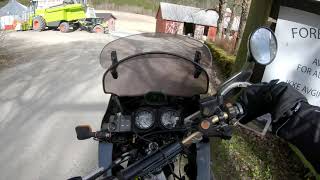 1993 Honda XRV 750 RD07 Africa Twin ride in norwegian countryside [upl. by Sigismund]